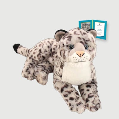 snow leopard Giant plush adoption kit