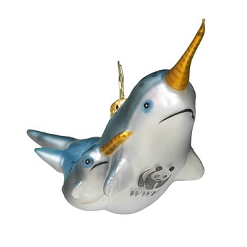 Narwhal Radko Ornament