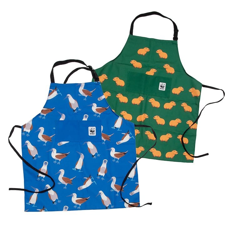 Pair of Wild Aprons (Boobies + Capybaras)