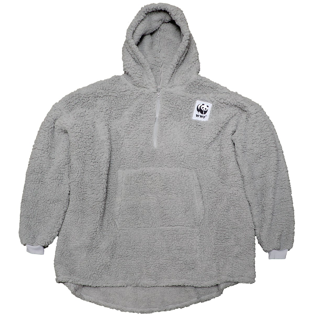 Panda Oversized Gray Snuggle Hoodie