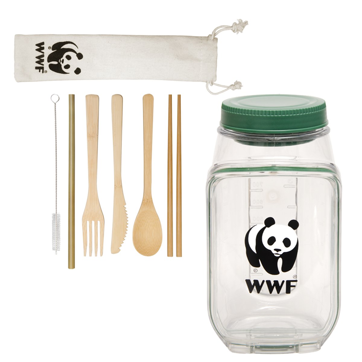 Portable Salad Container and Utensil Set